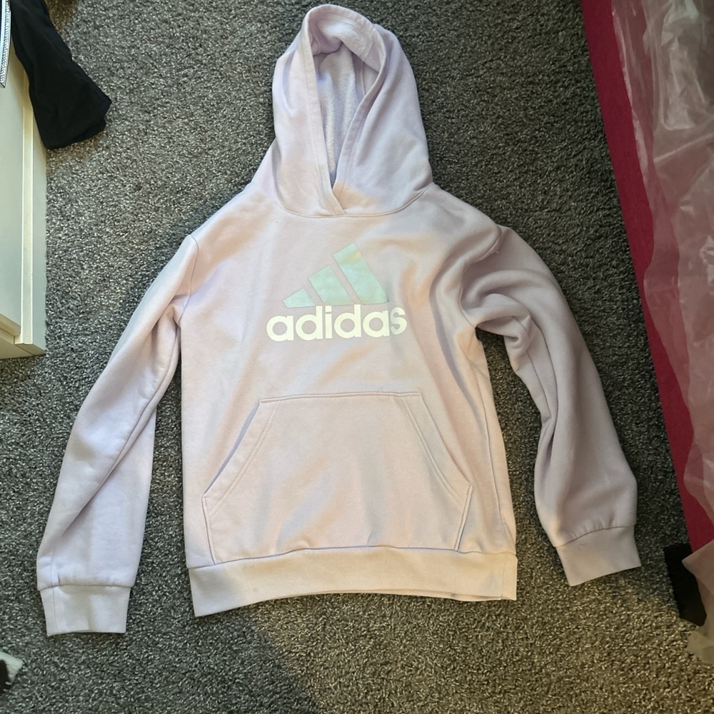 Adidas Kids Pastel Pink Hoodie
